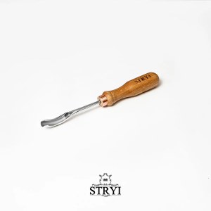 Короткое изогнутое долото - клукарза STRYI Profi; 10 mm; для резьбы по дереву