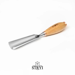 Ударное полукруглое долото STRYI Profi; 40 mm; для резьбы по дереву