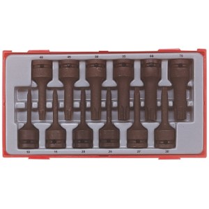 Комплект ударных гнезд Teng Tools TT9212TX; 12 шт.
