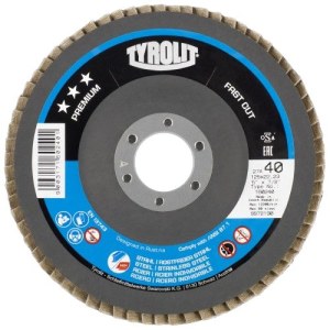 Лепестковый шлифовальный диск Tyrolit C-Trim; P40; 125 mm