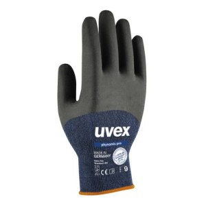 Cimdi Uvex Phynomic Pro; 2121X; 6 Izmērs; mitrumizturīgs; zils