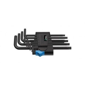 Seškanšu atslēgu komplekts Wera TORX 967 L/9; TX8-TX40