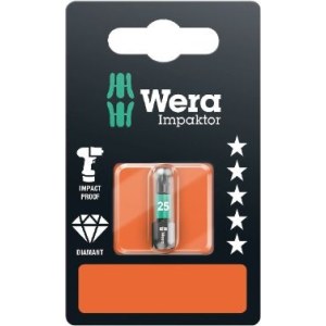 Skrūvgriežu uzgalis Wera 867/1 IMP DC; TX25; 25 mm; 1 gab.; blistera iepakojums