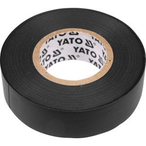 Izolācijas lente Yato YT-8165; 0,13x19 mm; 20 m; melna