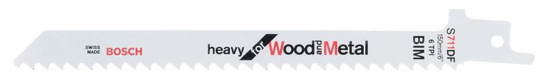 Zobenzāģa asmeņi Bosch S 711 DF; 5 gab.