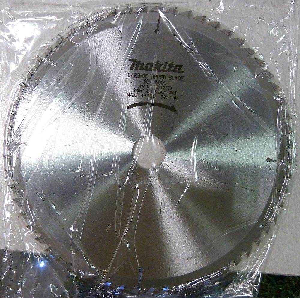 Griešanas disks kokam Makita; 260x2,4x30,0 mm; Z60; 15°