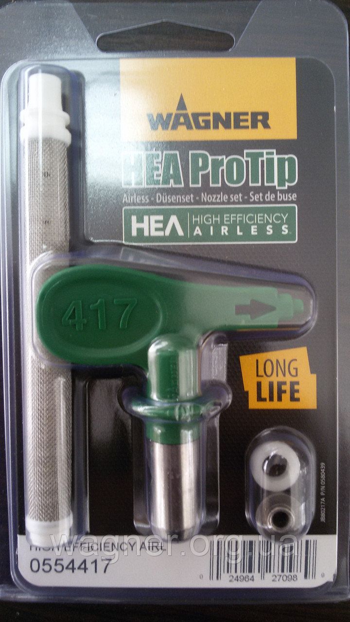 Krāsas smidzinātāja uzgalis Wagner HEA Pro Tip 417
