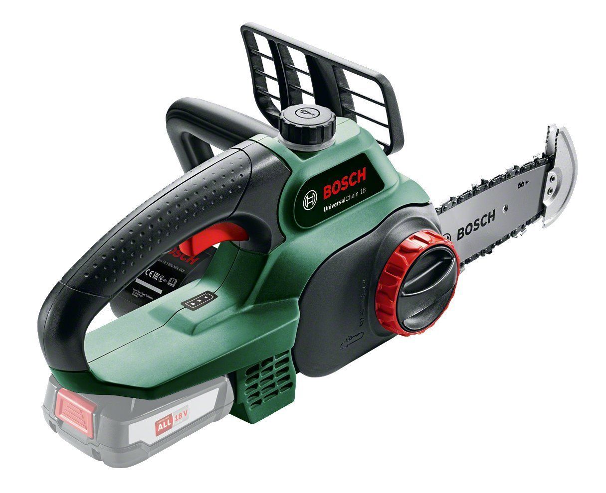 Ķēdes zāģis Bosch Universal Chain; 18 V; 20 cm sliede (bez akumulatora un lādētāja)