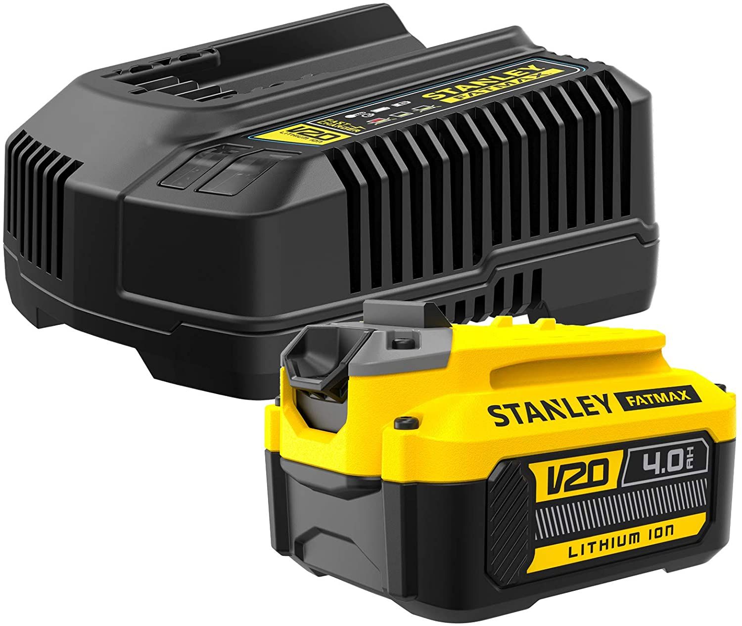 Akumulators Stanley V20; 18 V; 4,0 Ah + lādētājs