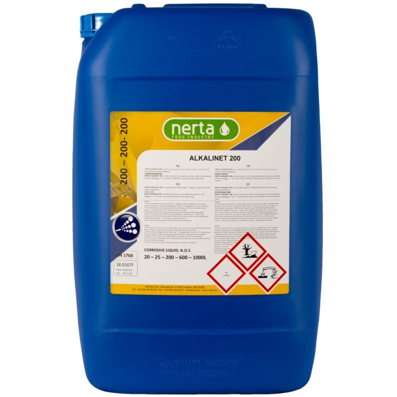 Sārmains tīrīšanas līdzklis Nerta Alkalinet 200; 25 l