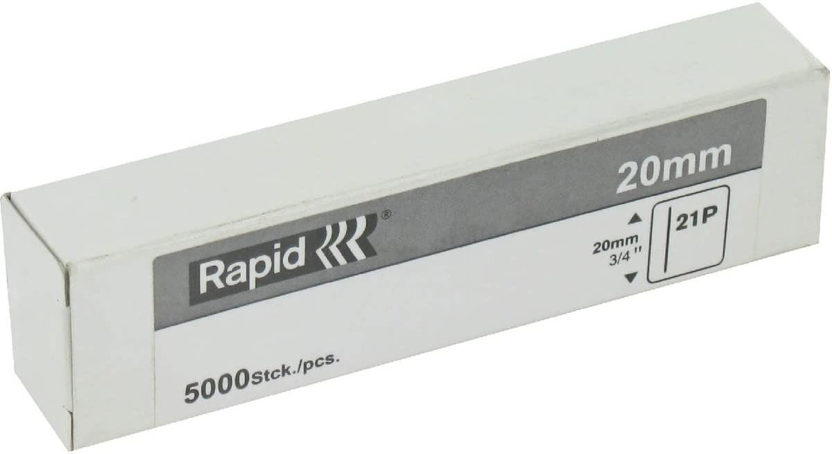 Naglas Rapid 21P; 0,8x20 mm; 5000 gab.; rūdītas