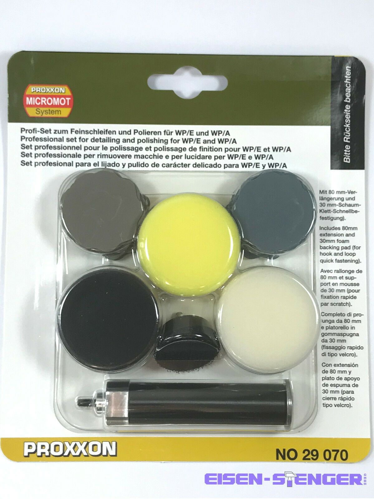 Slīpēšanas un pulēšanas komplekts Proxxon 29070