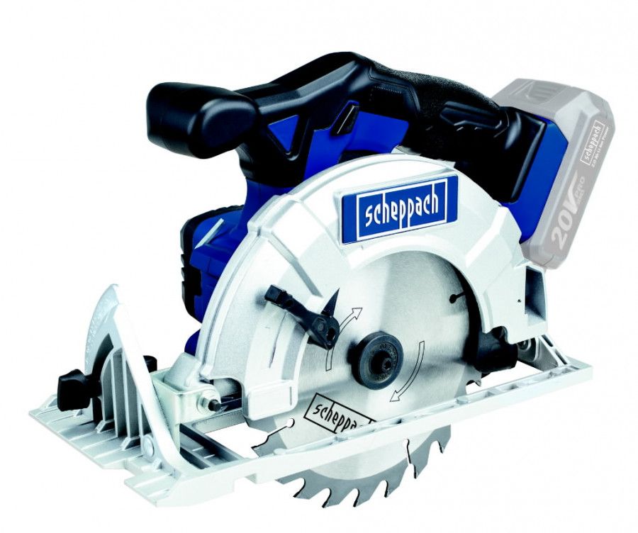 Akumulatora ripzāģis Scheppach CCS165-20ProS; 20 V (bez akumulatora un lādētāja)