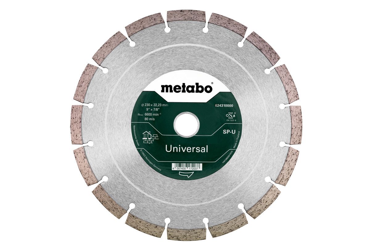 Dimanta griešanas disks Metabo UNIVERSAL SP-U; 230x22,23 mm