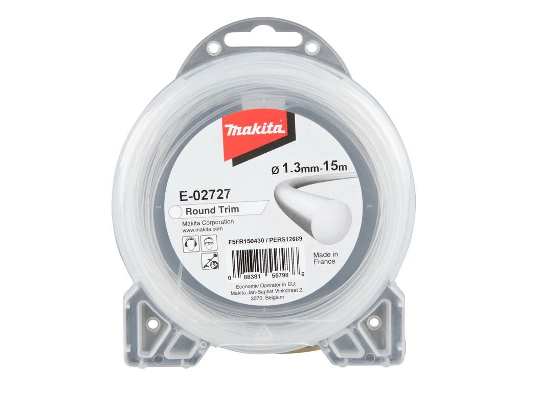 Aukla trimmerim Makita; 1,3 mm/15 m; apaļš