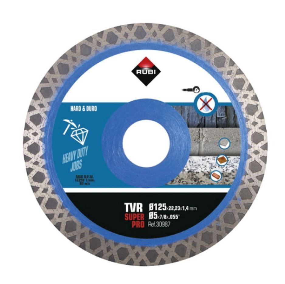 Dimanta griešanas disks Rubi TVR 125 SUPERPRO; 125 mm