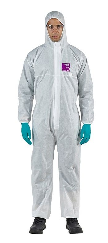 Vienreizlietojams kombinezons Ansell Alphatec 1500 Type 5/6; L; balts