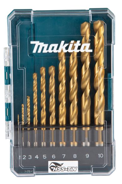 Urbju komplekts Makita D-72849; 1-10 mm; 10 gab.