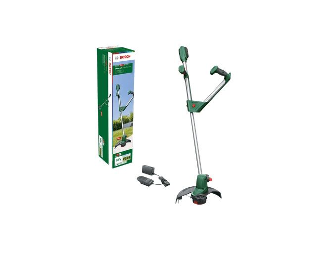 Zāles trimmeris Bosch UniversalGrassCut 18-26; 18 V; 1x2,5 Ah akum.