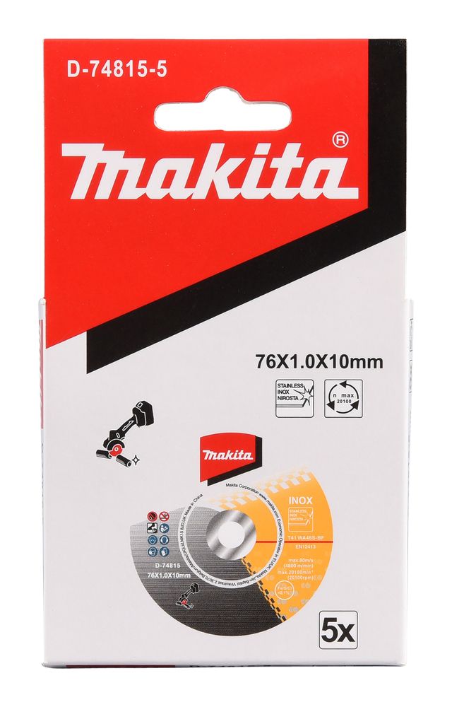 Griešanas disks Makita D-74815-5; 76 mm; 5 gab.