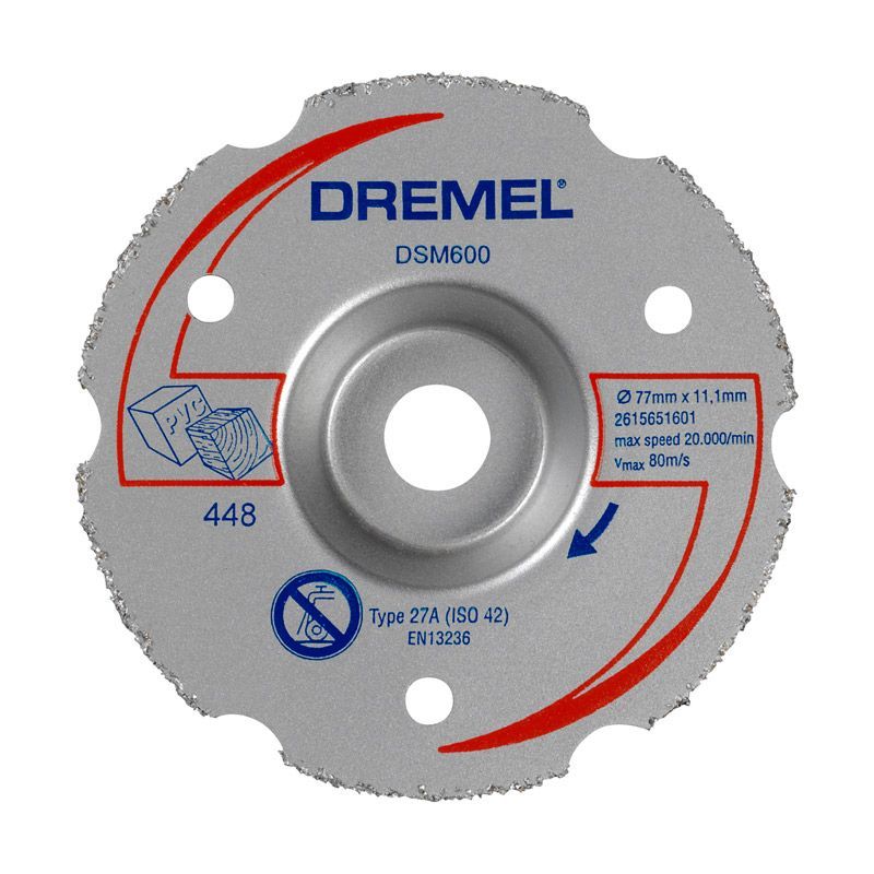 Universāls karbīda sadurgriešanas disks Dremel 2615S600JB; 77 mm