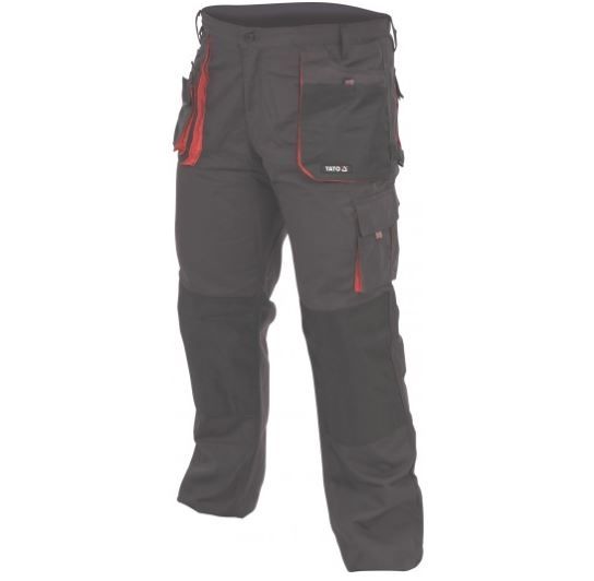 Bikses Yato YT-80151; XXL; melns / sarkans