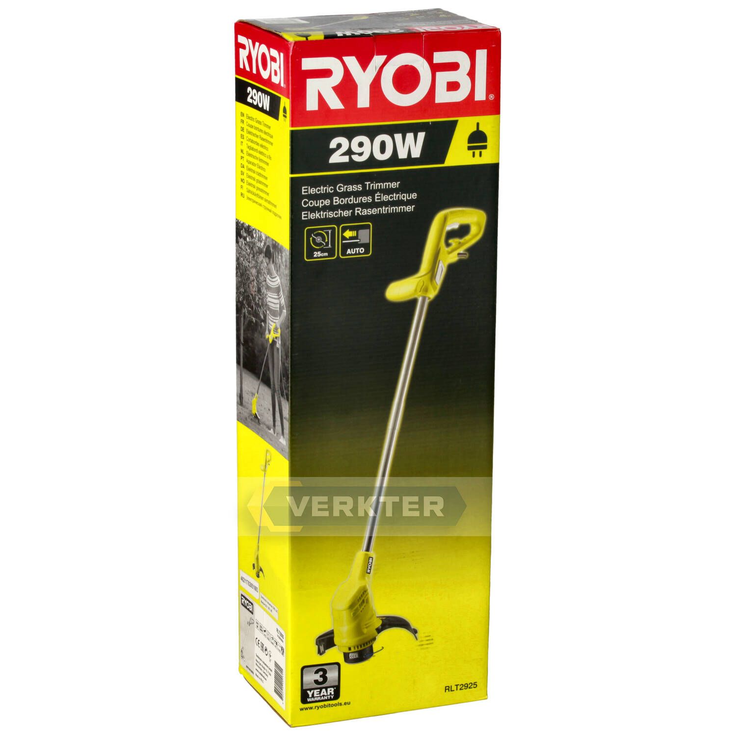 Zāles pļāvējs-trimmeris Ryobi RLT2925; 290 W; ; elektrisks