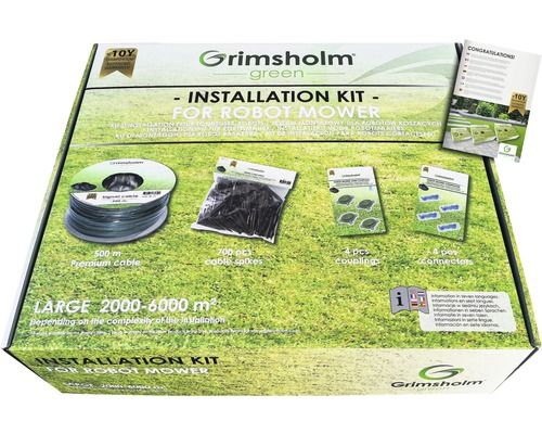 Zāles pļāvēja - robota instalēšanas komplekts Grimsholm L; 500 m
