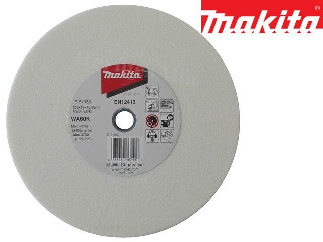 Asināšanas disks Makita B-51960; 205x19x15,88 mm
