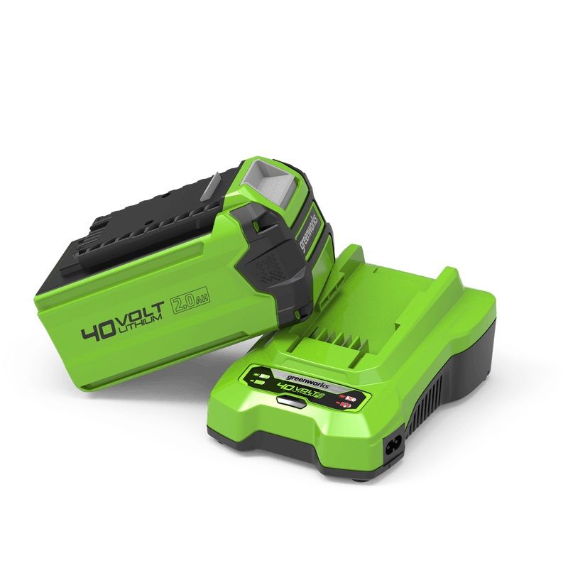 Akumulators Greenworks GSK40B2; 40 V; 2,0&nbsp;Ah; Li-ion + lādētājs