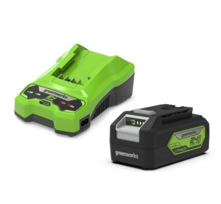 Akumulators Greenworks GSK24B4; 24 V; 4,0&nbsp;Ah; Li-ion + lādētājs
