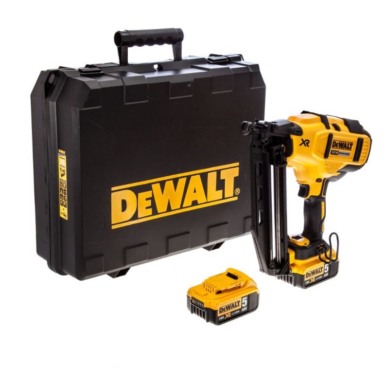 Naglošanas pistole DeWalt DCN660P2-QW; 18 V; 2x5,0 Ah akum.