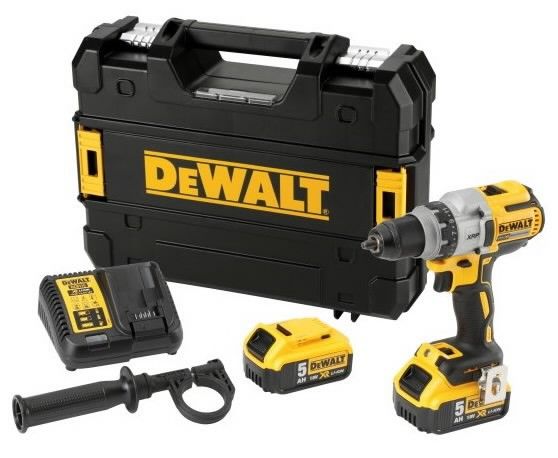 Urbjmašīna-skrūvgriezis DeWalt DCD991P2-QW; 18 V; 2x5,0 Ah akum.