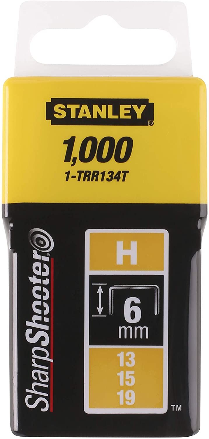 Skavas Stanley; 6 mm; 1000 gab.; tips H; rūdītas