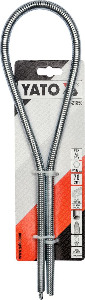 Iekšējo cauruļu locīšanas atsperi Yato YT-21850; 16 mm/76 cm