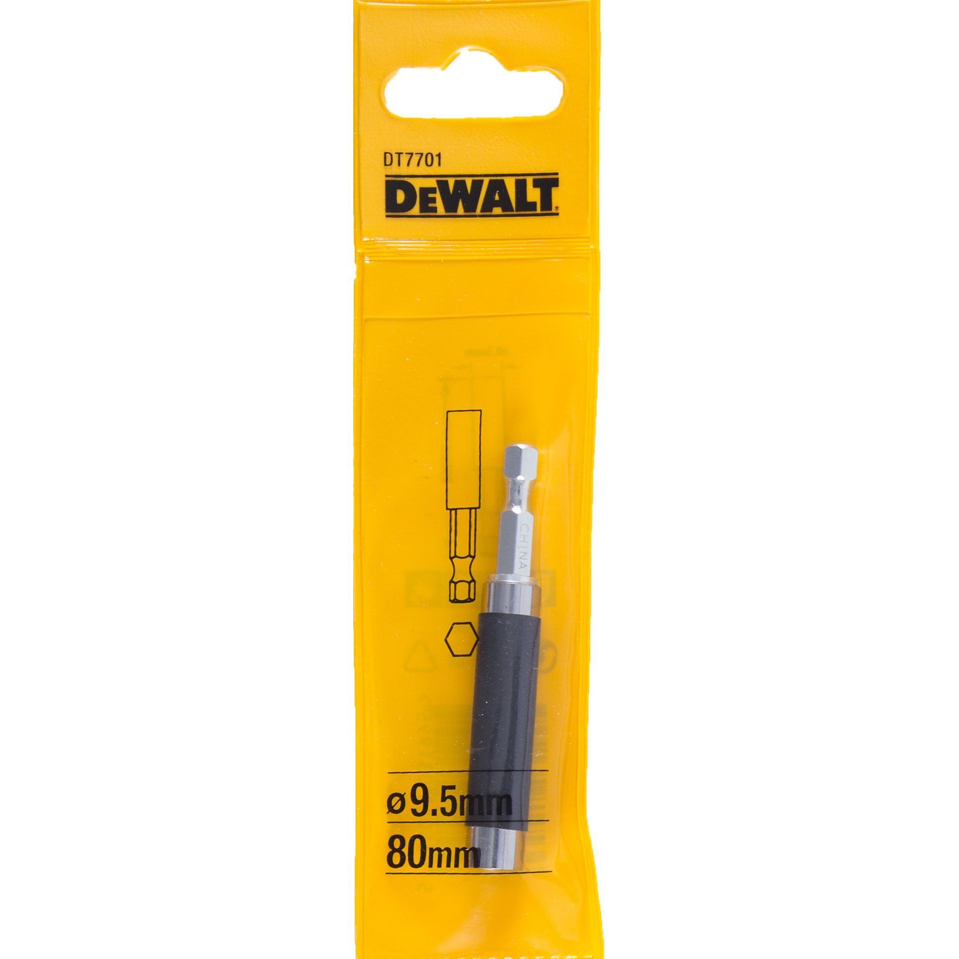 Skrūvgrieža uzgaļu magnētiskais turētājs DeWalt DT7701-QZ; 9,5x80 mm