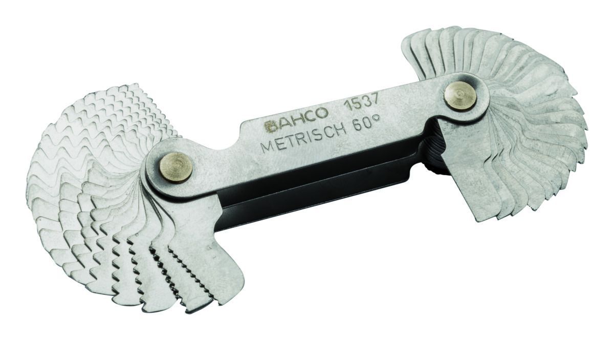 Vārpsta Bahco 1537/52 Metric 60°/ Whitworth 55°; 0,25-6,0 mm / 4-62 mm