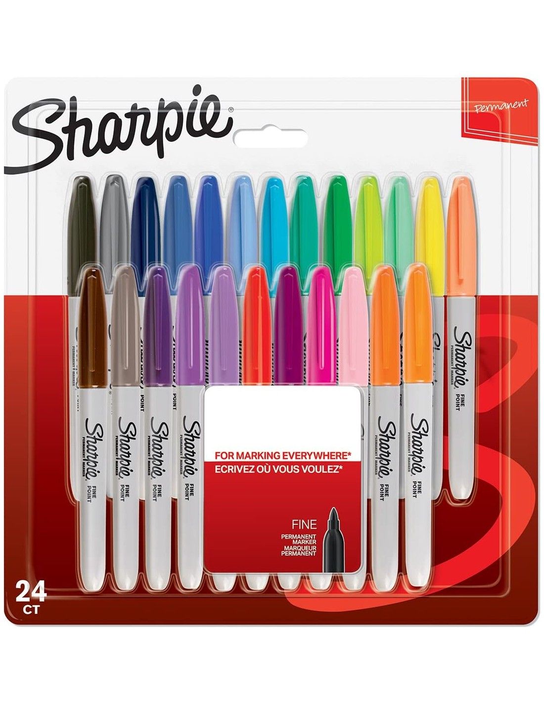 Marķieru komplekts Sharpie Fine; 24 gab.