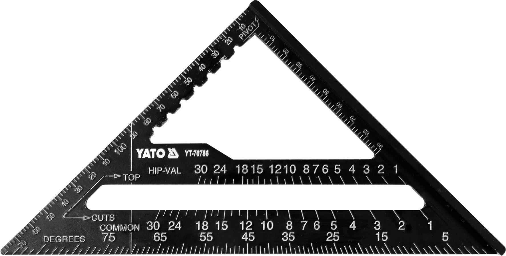 Leņķmērs Yato YT-70786; 180 mm; alumīnija