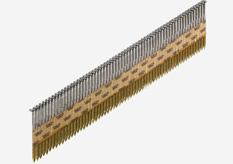 Naglas Senco GE57ASBKR; 2,87x75 mm; 34°; 2000 gabali; karstā cinka