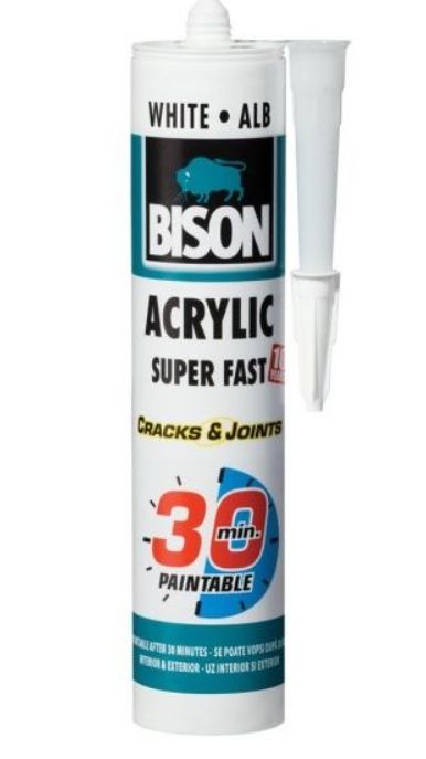 Hermētiķis Bison 6306980; 300 ml; balts