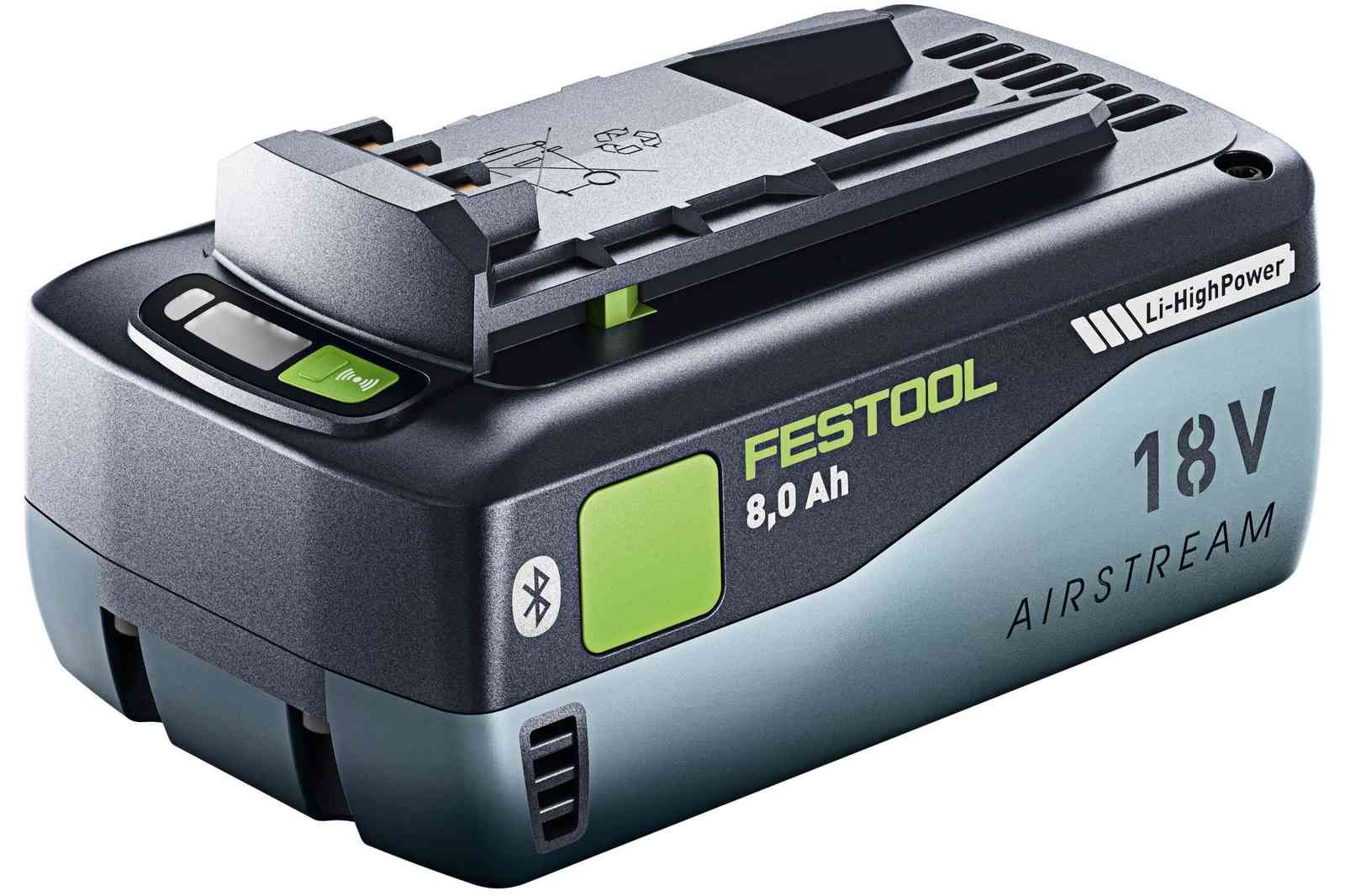 Akumulators Festool BP 18 Li 8,0 HP-ASI; 18 V; 8,0 Ah; Li-ion