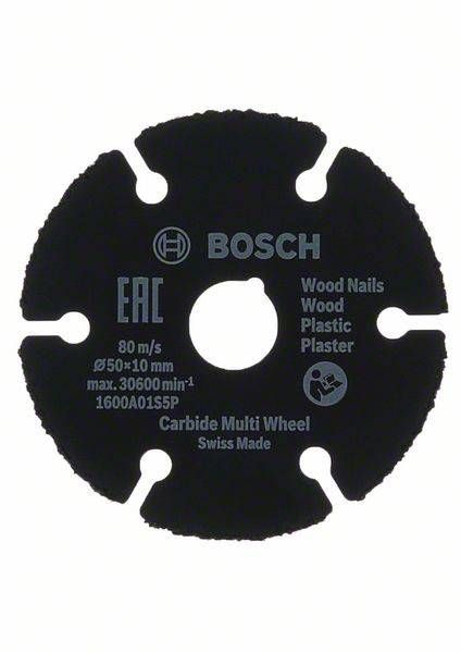 Griešanas disks Bosch 1600A01S5X; 50x1,0x10 mm
