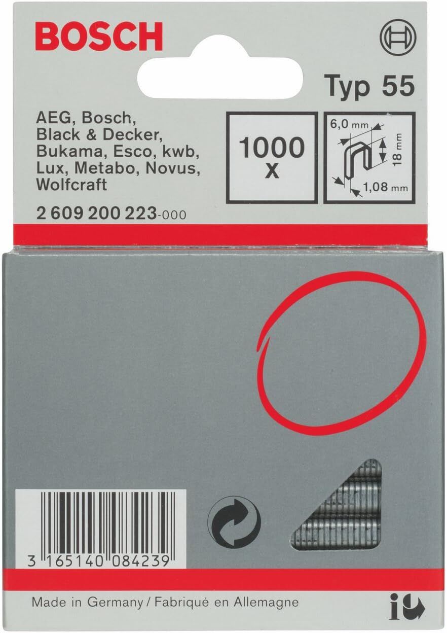 Skavas Bosch 2609200223; 6,0x18 mm; 1000 gab.; tips 55