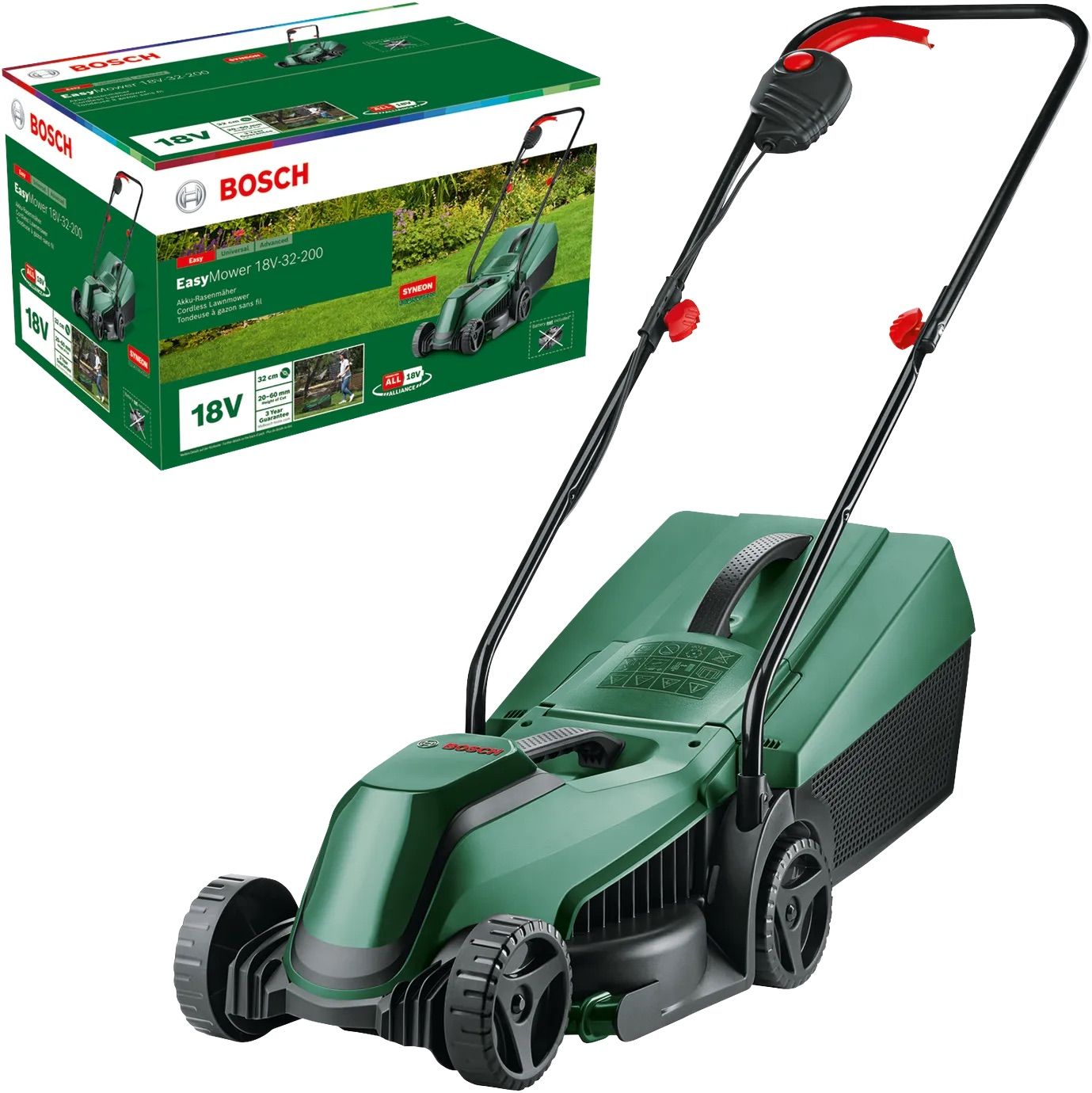 Zāles pļāvējs Bosch Easy Mower 18V-32-200 solo; 18 V (bez akumulatora un lādētāja)