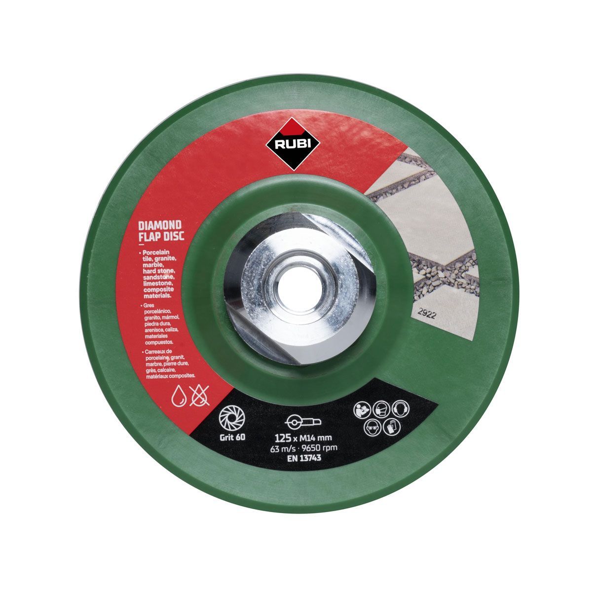 Dimanta slīpēšanas disks Rubi 32937; 125 mm