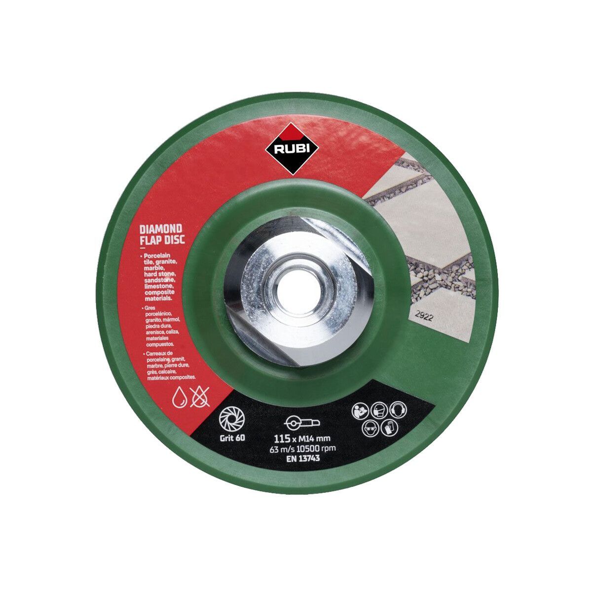 Dimanta slīpēšanas disks Rubi 32921; 115 mm