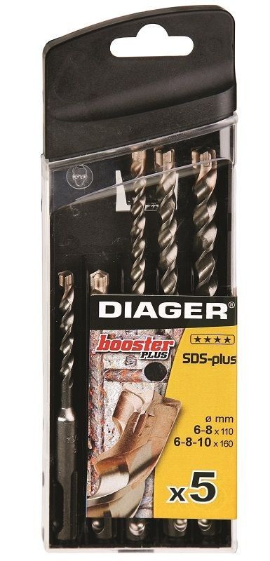 Betona urbju komplekts Diager 104B; 6/8/10 mm; 5 gab.