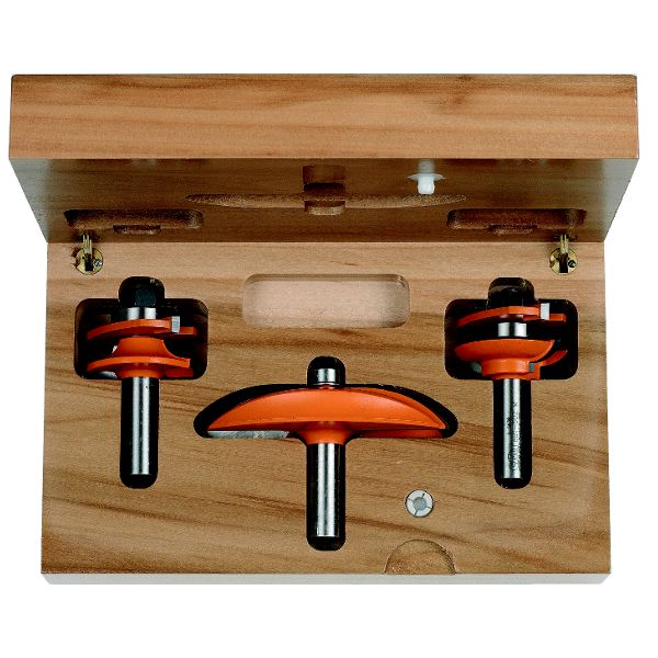 Frēžu komplekts CMT for kitchen; 12 mm; profile D+B; 3 daļu