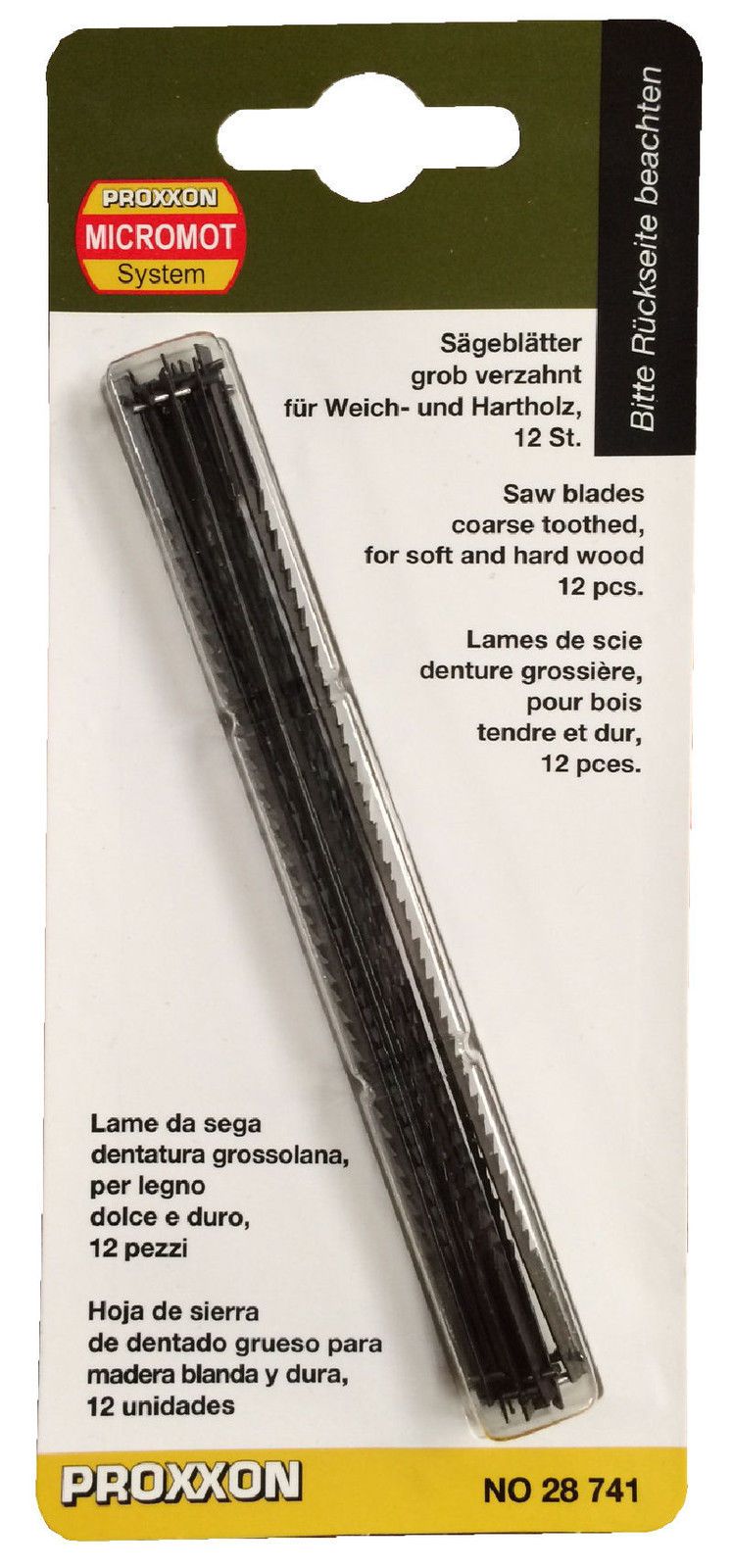 Zāģa asmens Proxxon 28741; 12 gab.